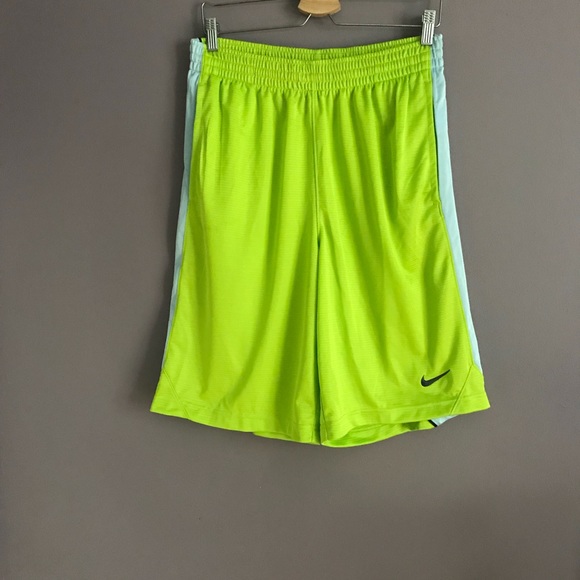 neon green nike shorts mens